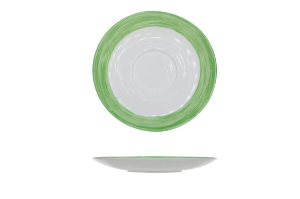 Arcoroc Brush Vert Sous-Tasse 14cm FS